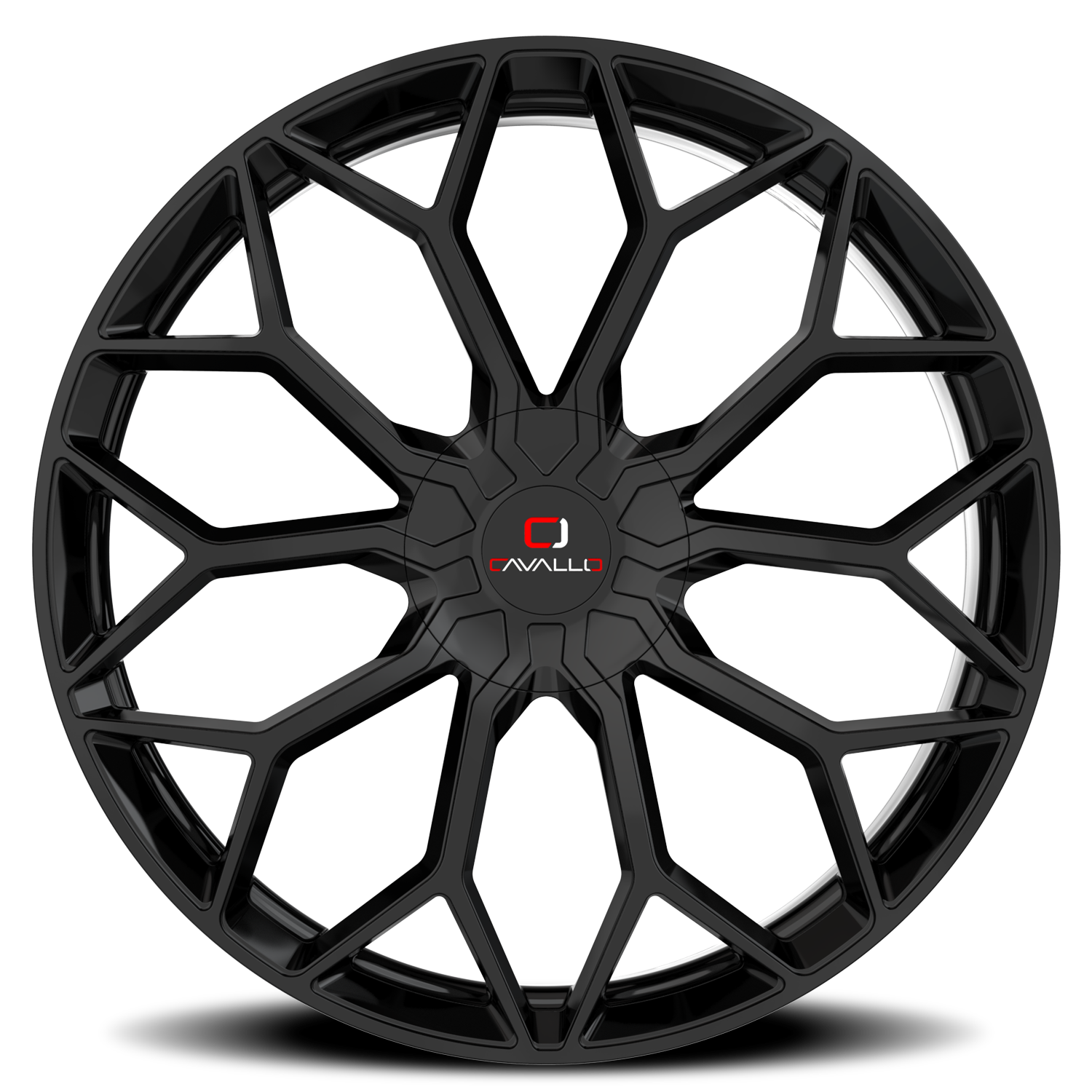 CAVALLO CLV-44 20X8.5 35 5X110/5X114.3 GLOSS BLACK