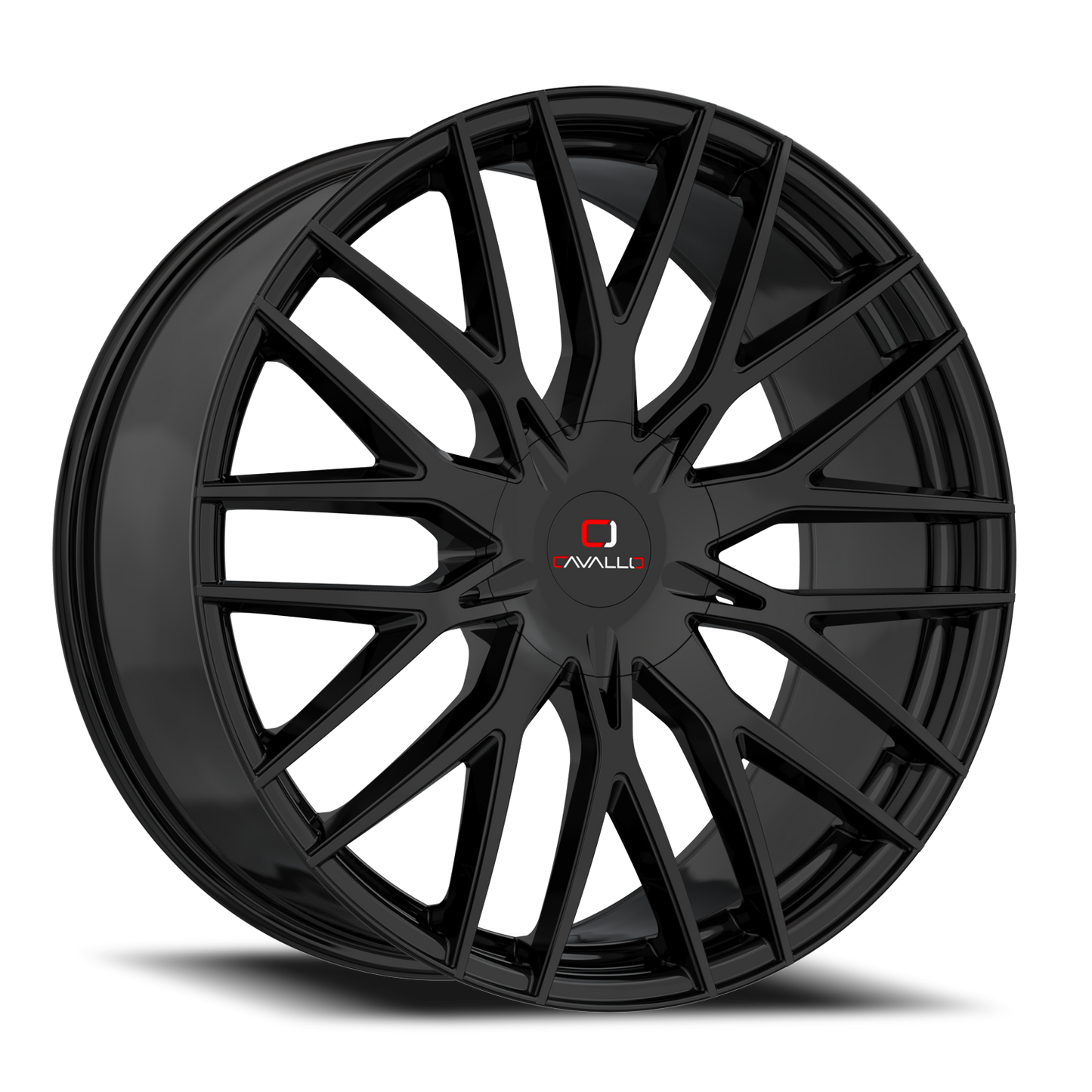 CAVALLO CLV-45 20X8.5 35 5X108/5X114.3 GLOSS BLACK