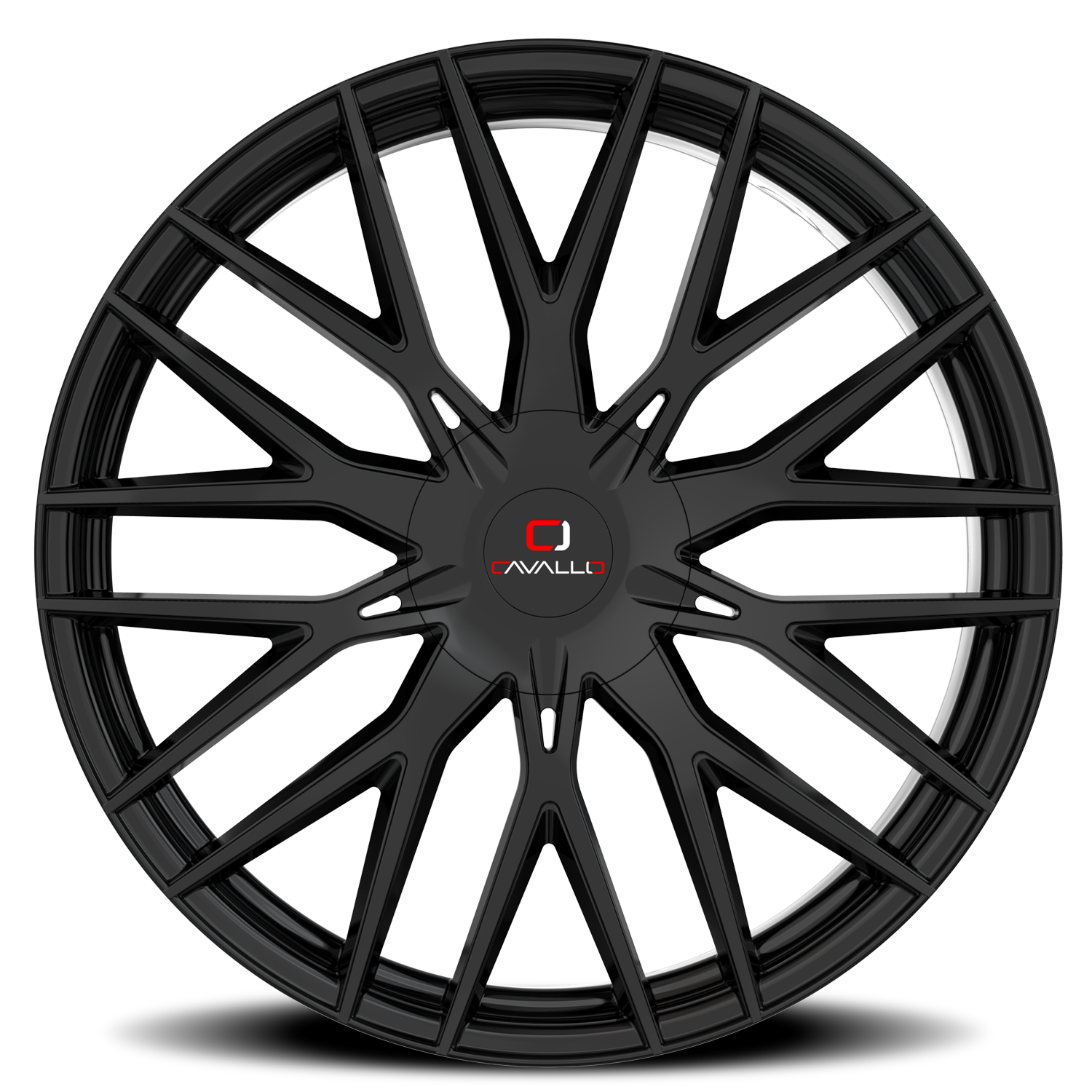 CAVALLO CLV-45 20X8.5 35 5X108/5X114.3 GLOSS BLACK