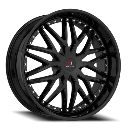 CAVALLO CLV-46 22X9.5 15 5X115/5X120 GLOSS BLACK