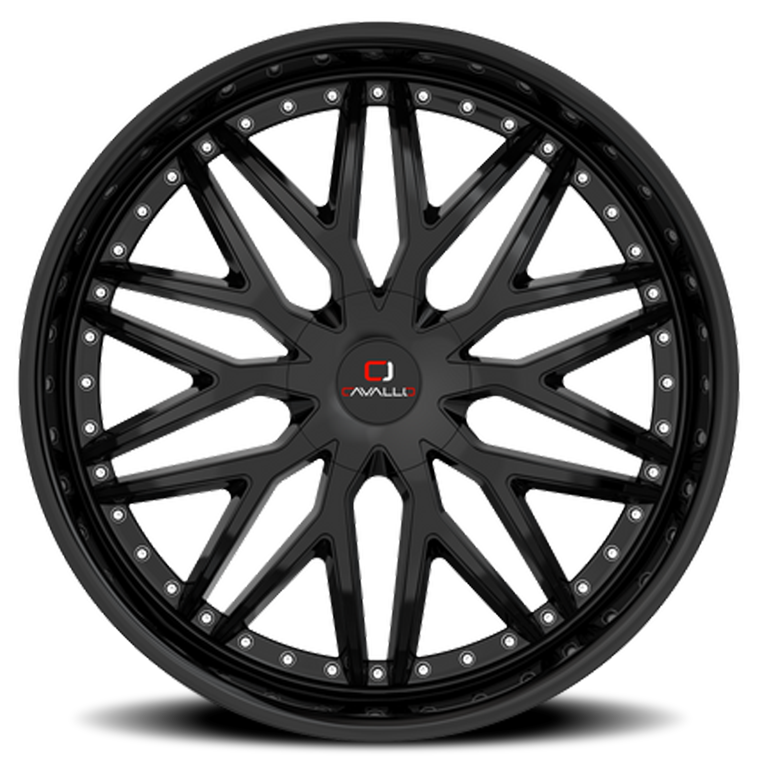 CAVALLO CLV-46 22X8.5 38 5X112/5X114.3 GLOSS BLACK