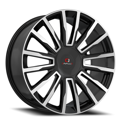 CAVALLO CLV-47 22X9.5 25 6X135/6X139.7 GLOSS BLACK & MACHINED