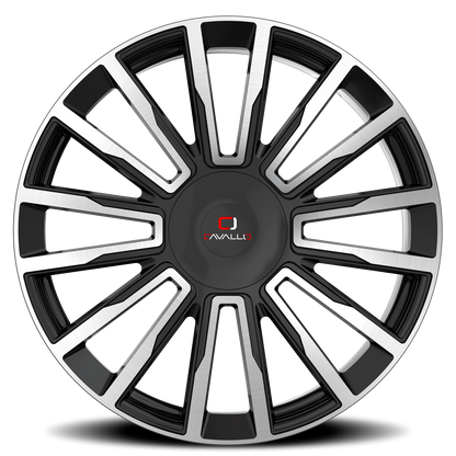 CAVALLO CLV-47 20X8.5 25 6X135/6X139.7 GLOSS BLACK & MACHINED