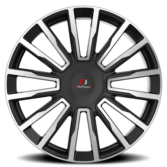 CAVALLO CLV-47 24X9 18 5X115/5X120 GLOSS BLACK & MACHINED