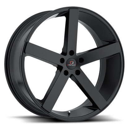 CAVALLO CLV-5 22X9 15 BLANK GLOSS BLACK