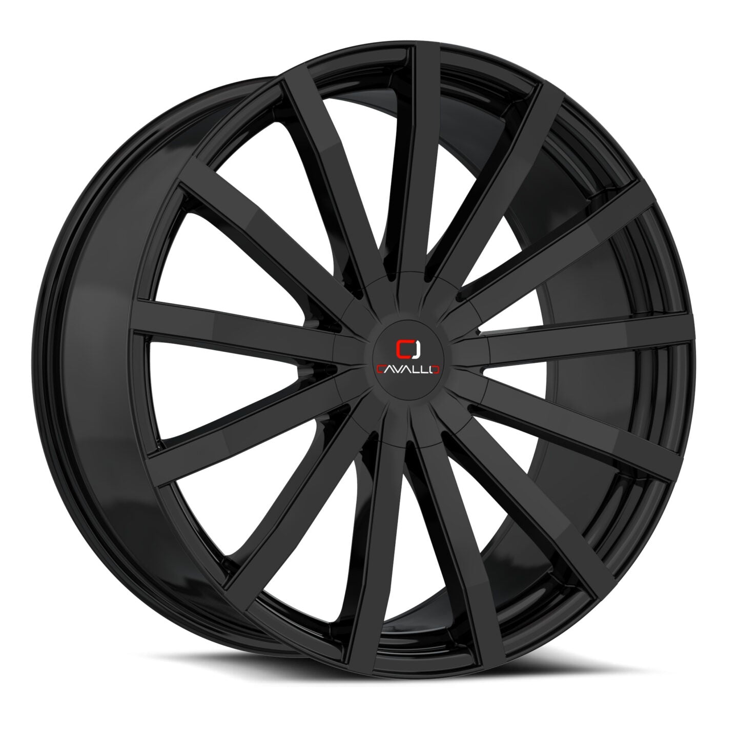 CAVALLO CLV-52 22X9.5 18 BLANK GLOSS BLACK