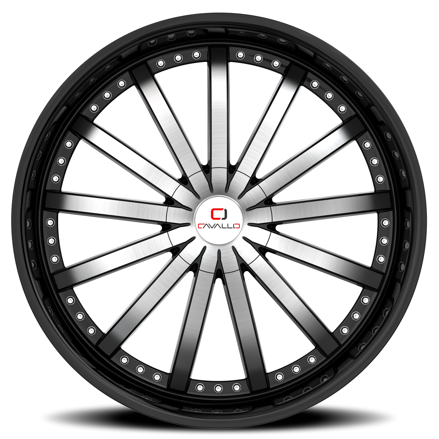 CAVALLO CLV-53 24X9 18 5X115/5X120 GLOSS BLACK & MACHINED