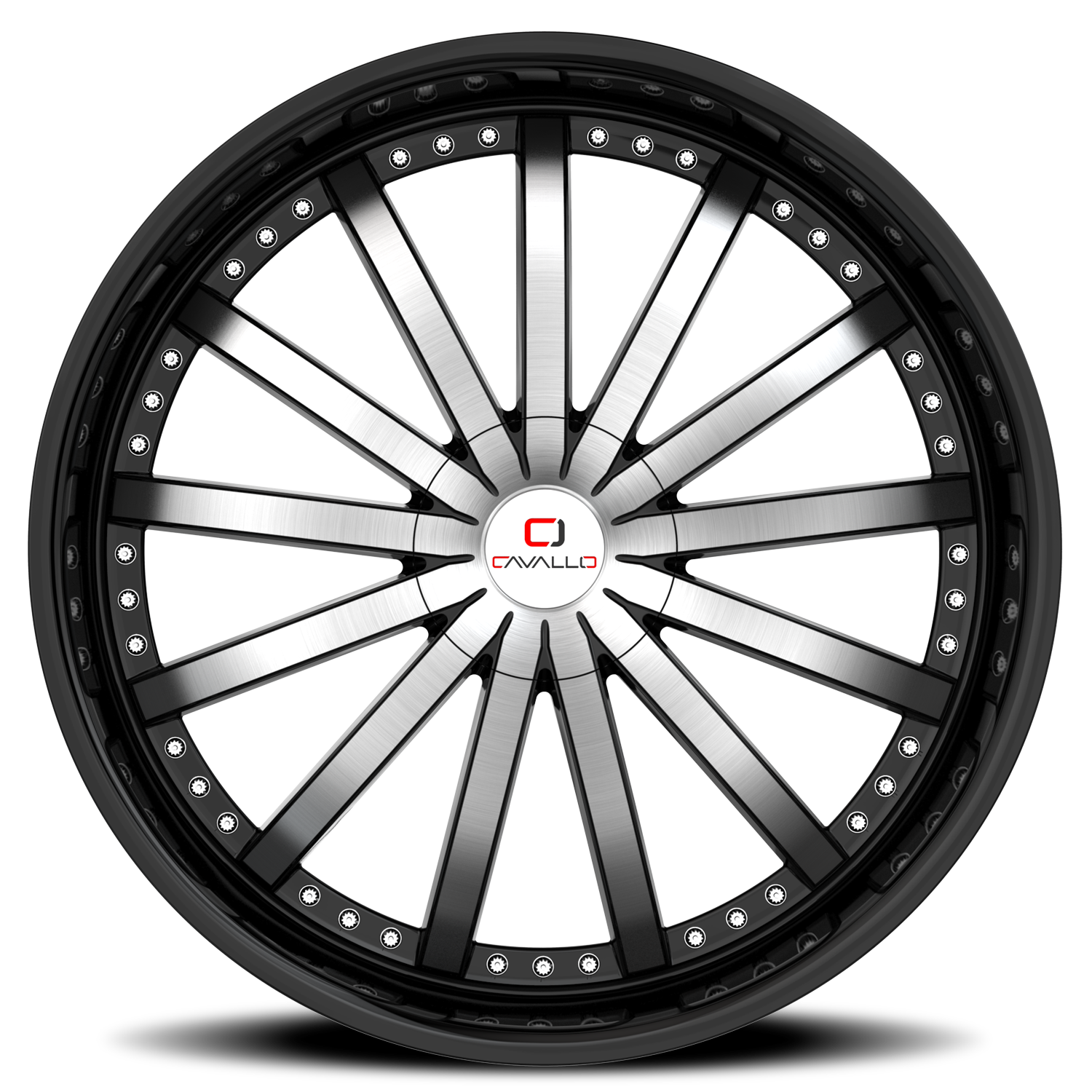 CAVALLO CLV-53 24X9 18 5X115/5X120 GLOSS BLACK & MACHINED