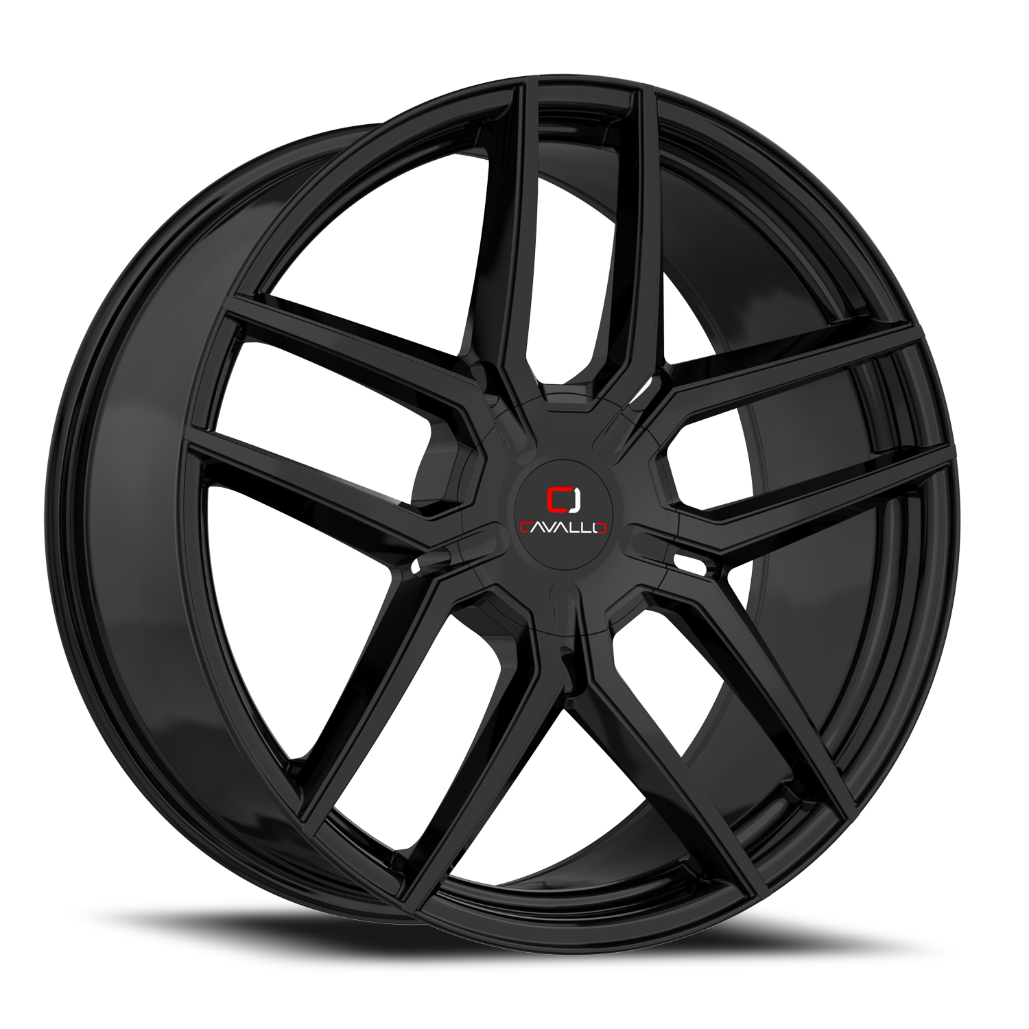 CAVALLO CLV-55 22X8.5 38 5X112/5X114.3 GLOSS BLACK