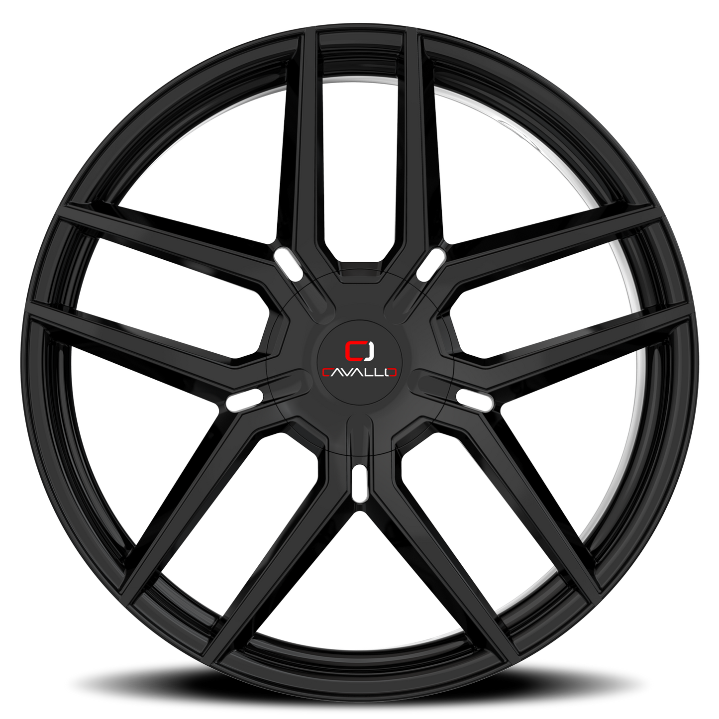 CAVALLO CLV-55 20X8.5 35 5X108/5X114.3 GLOSS BLACK