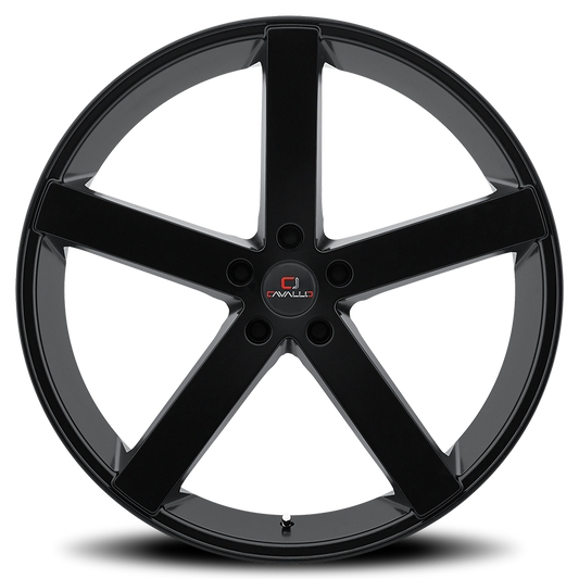 CAVALLO CLV-5 22X9 18 5X115 GLOSS BLACK