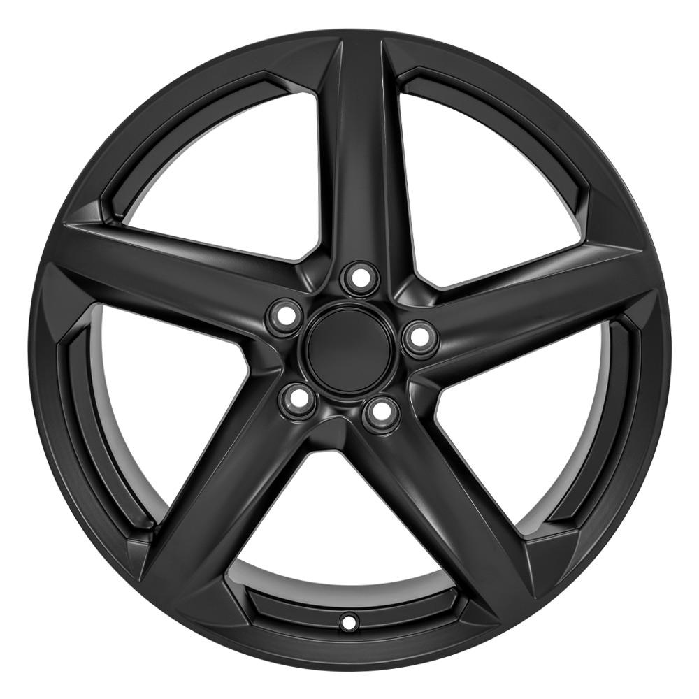 19" Replica Wheel CV02C Fits Chevrolet C7 Corvette 19x10 Satin Black Wheel