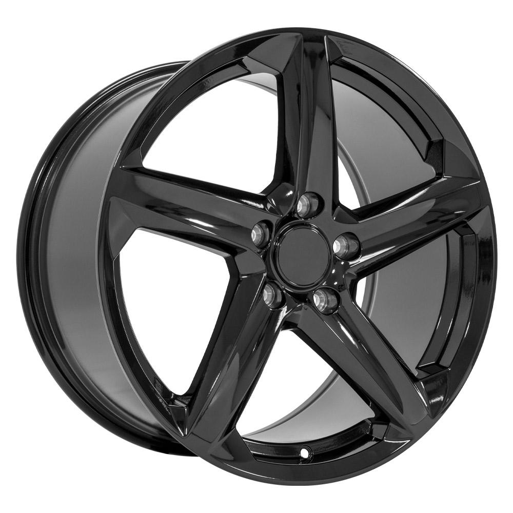 19" Replica Wheel CV02C Fits Chevrolet C7 Corvette 19x10 Gloss Black Wheel