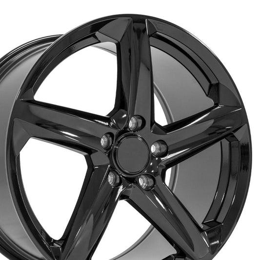 19" Replica Wheel CV02C Fits Chevrolet C7 Corvette 19x10 Gloss Black Wheel
