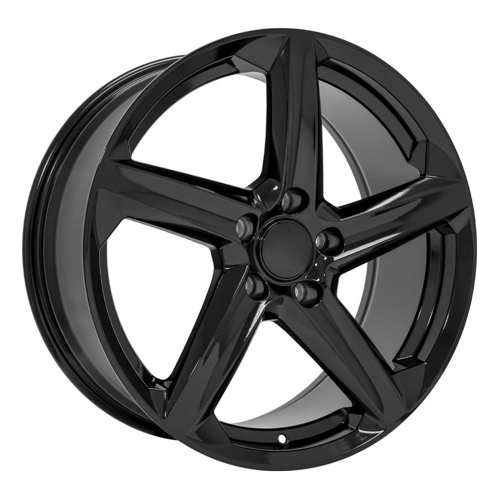19" Replica Wheel CV02D Fits Chevrolet C8 Corvette 19x8.5 Gloss Black Wheel