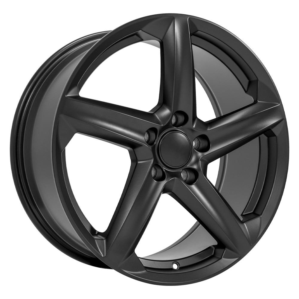 19" Replica Wheel CV02D Fits Chevrolet C8 Corvette 19x8.5 Satin Black Wheel