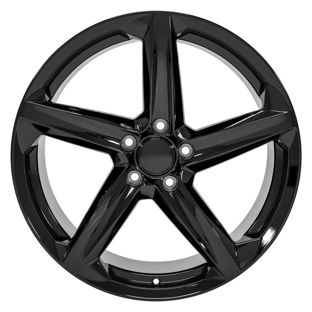 20" Replica Wheel CV02D Fits Chevrolet C8 Corvette 20x11 Gloss Black Wheel