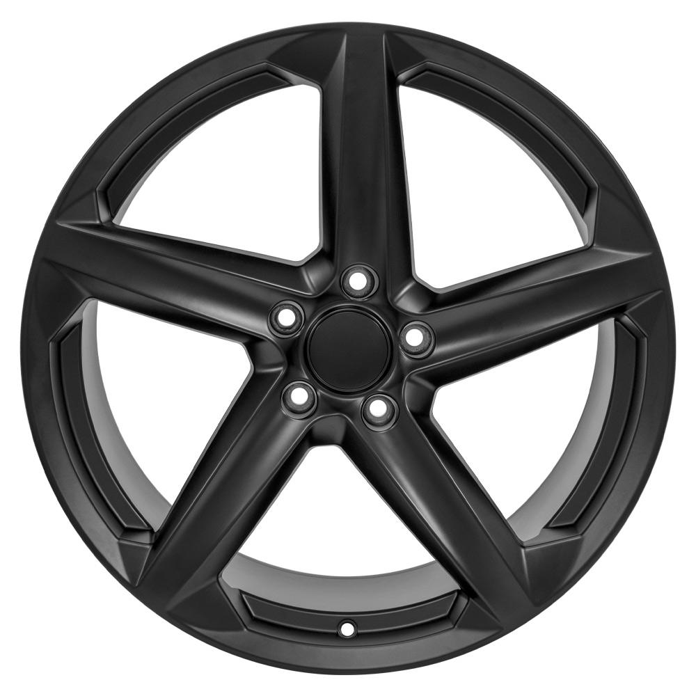20" Replica Wheel CV02D Fits Chevrolet C8 Corvette 20x11 Satin Black Wheel