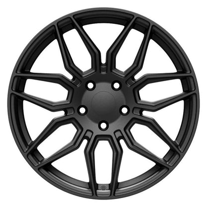 19" Replica Wheel CV03D Fits Chevrolet C8 Corvette 19x8.5 Satin Black Wheel