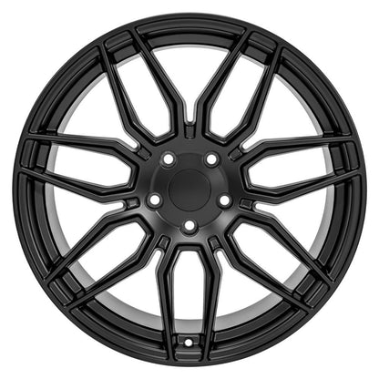 20" Replica Wheel CV03D Fits Chevrolet C8 Corvette 20x11 Satin Black Wheel