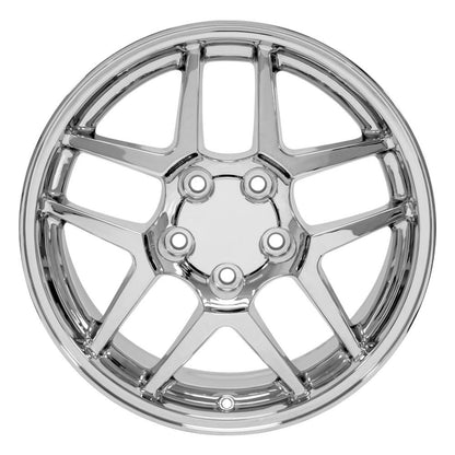 17" Replica Wheel CV04 Fits Chevrolet Corvette C5 Z06 17x9.5 Chrome Wheel