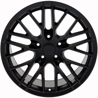 18" Replica Wheel CV08A Fits Chevrolet Corvette C6 ZR1 18x10.5 Satin Wheel