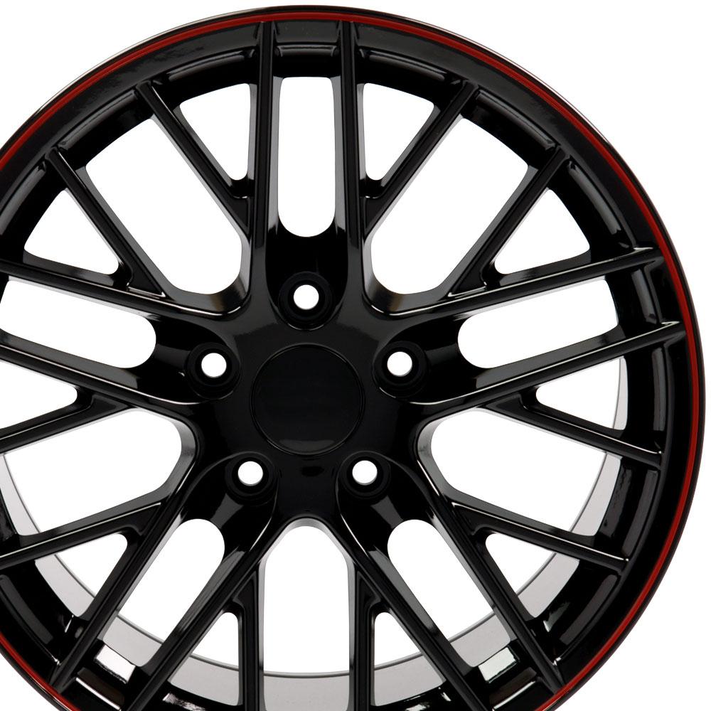 19" Replica Wheel CV08B Fits Chevrolet Corvette C6 ZR1 19x10 Redline Wheel
