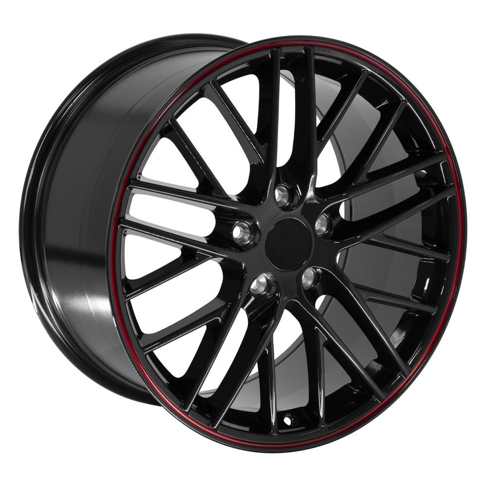 19" Replica Wheel CV08B Fits Chevrolet Corvette C6 ZR1 19x10 Redline Wheel