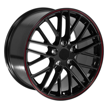 19" Replica Wheel CV08B Fits Chevrolet Corvette C6 ZR1 19x10 Redline Wheel
