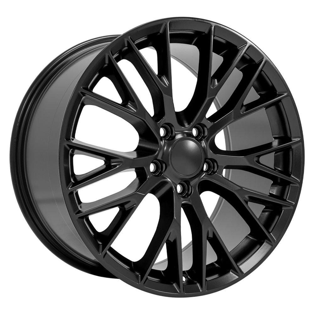 19" Replica Wheel CV22 Fits Chevrolet Corvette C7 Z06 19x10 Black Wheel