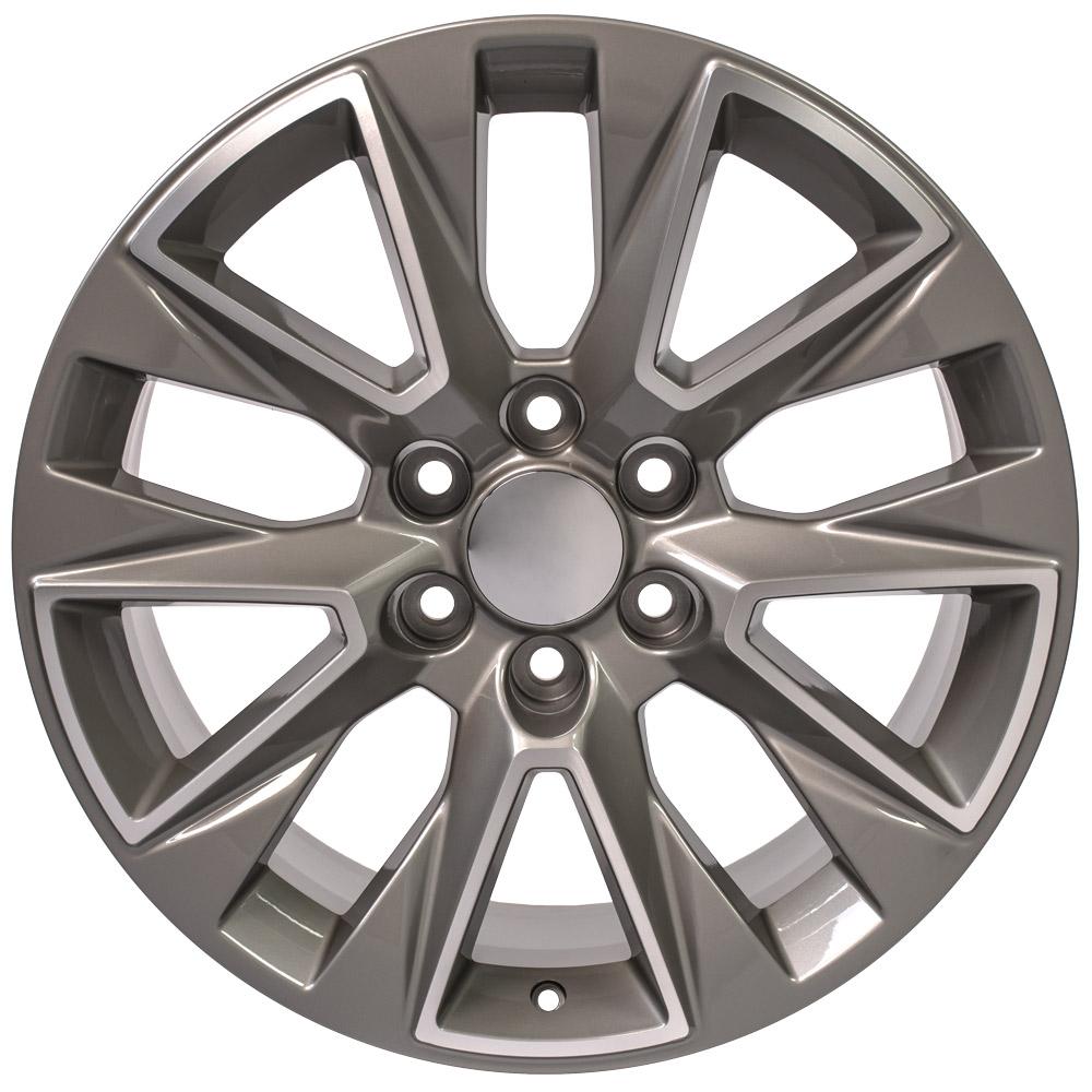 20" Replica Wheel CV26 Fits Chevrolet Silverado LTZ 20x9 Machined Wheel