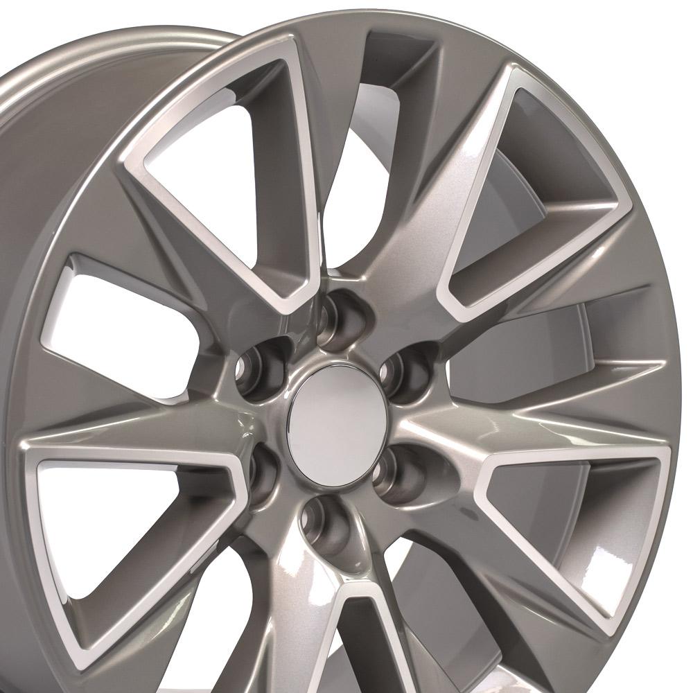 20" Replica Wheel CV26 Fits Chevrolet Silverado LTZ 20x9 Machined Wheel