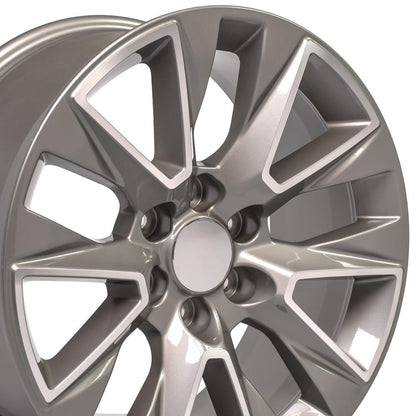 20" Replica Wheel CV26 Fits Chevrolet Silverado LTZ 20x9 Machined Wheel
