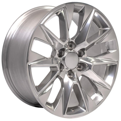 20" Replica Wheel CV26 Fits Chevrolet Silverado LTZ 20x9 Polished Wheel