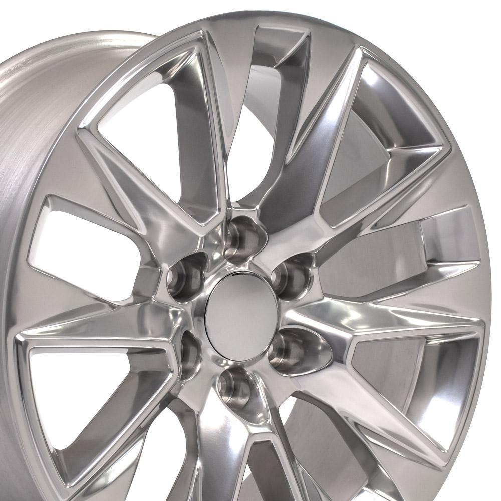 20" Replica Wheel CV26 Fits Chevrolet Silverado LTZ 20x9 Polished Wheel