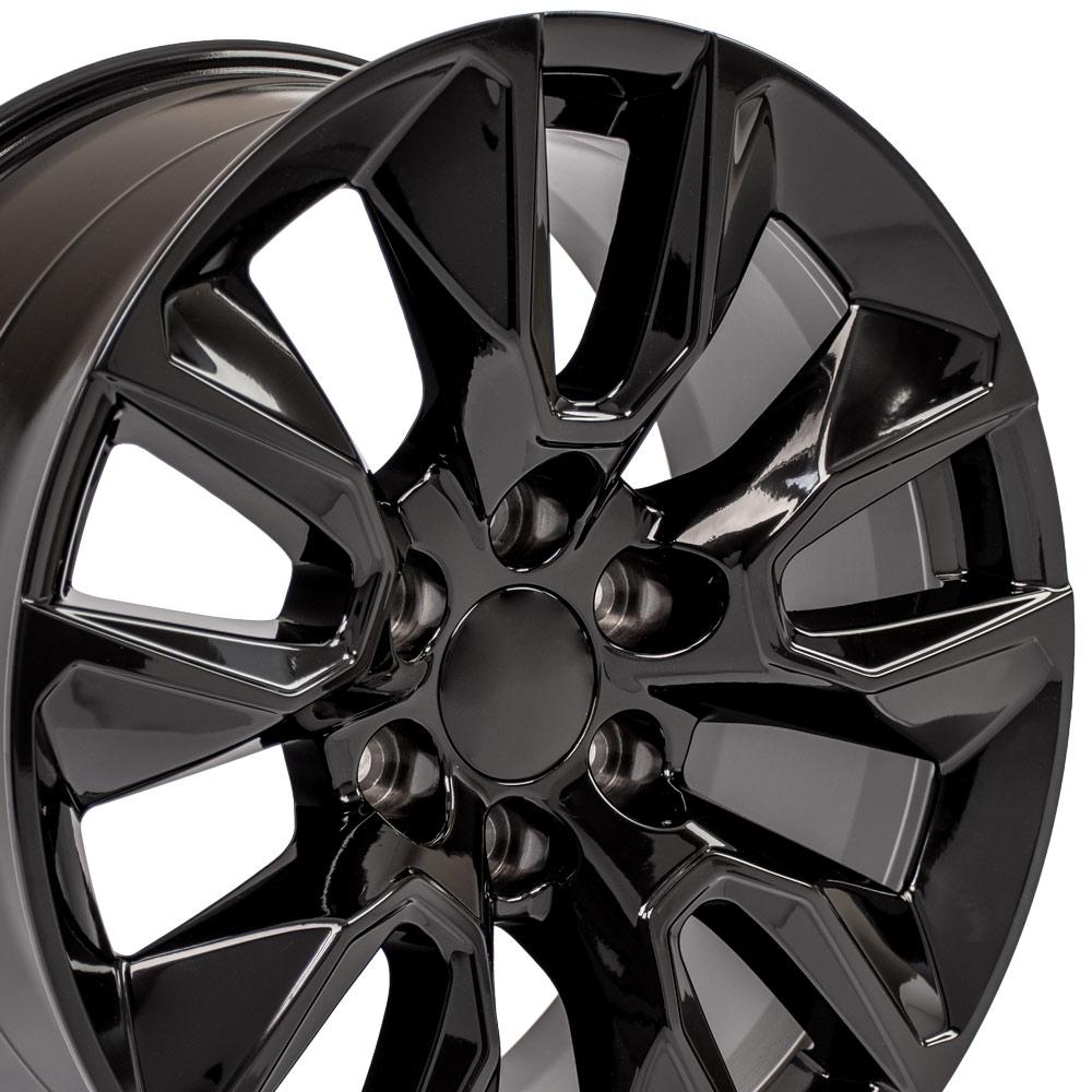 20" Replica Wheel CV32 Fits Chevrolet Silverado 20x9 Black Wheel
