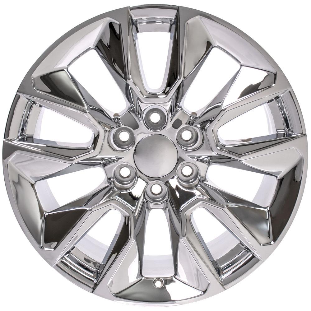 20" Replica Wheel CV32 Fits Chevrolet Silverado 20x9 Chrome Wheel