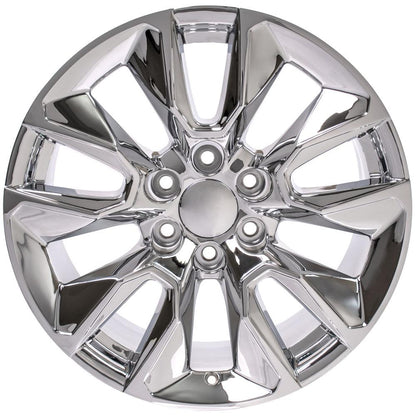 20" Replica Wheel CV32 Fits Chevrolet Silverado 20x9 Chrome Wheel