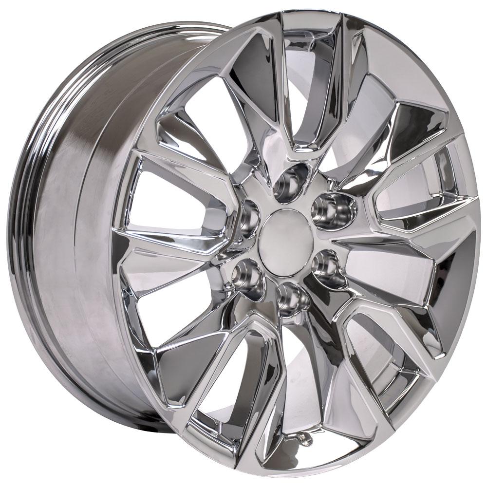 20" Replica Wheel CV32 Fits Chevrolet Silverado 20x9 Chrome Wheel