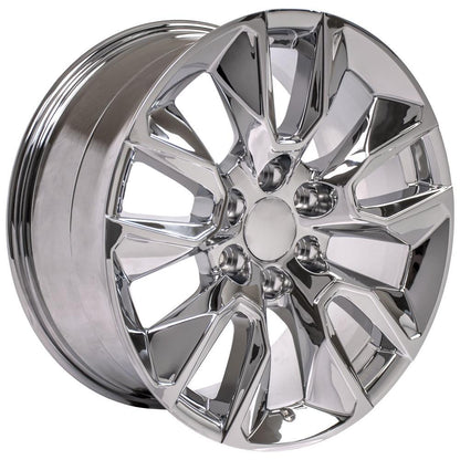 20" Replica Wheel CV32 Fits Chevrolet Silverado 20x9 Chrome Wheel
