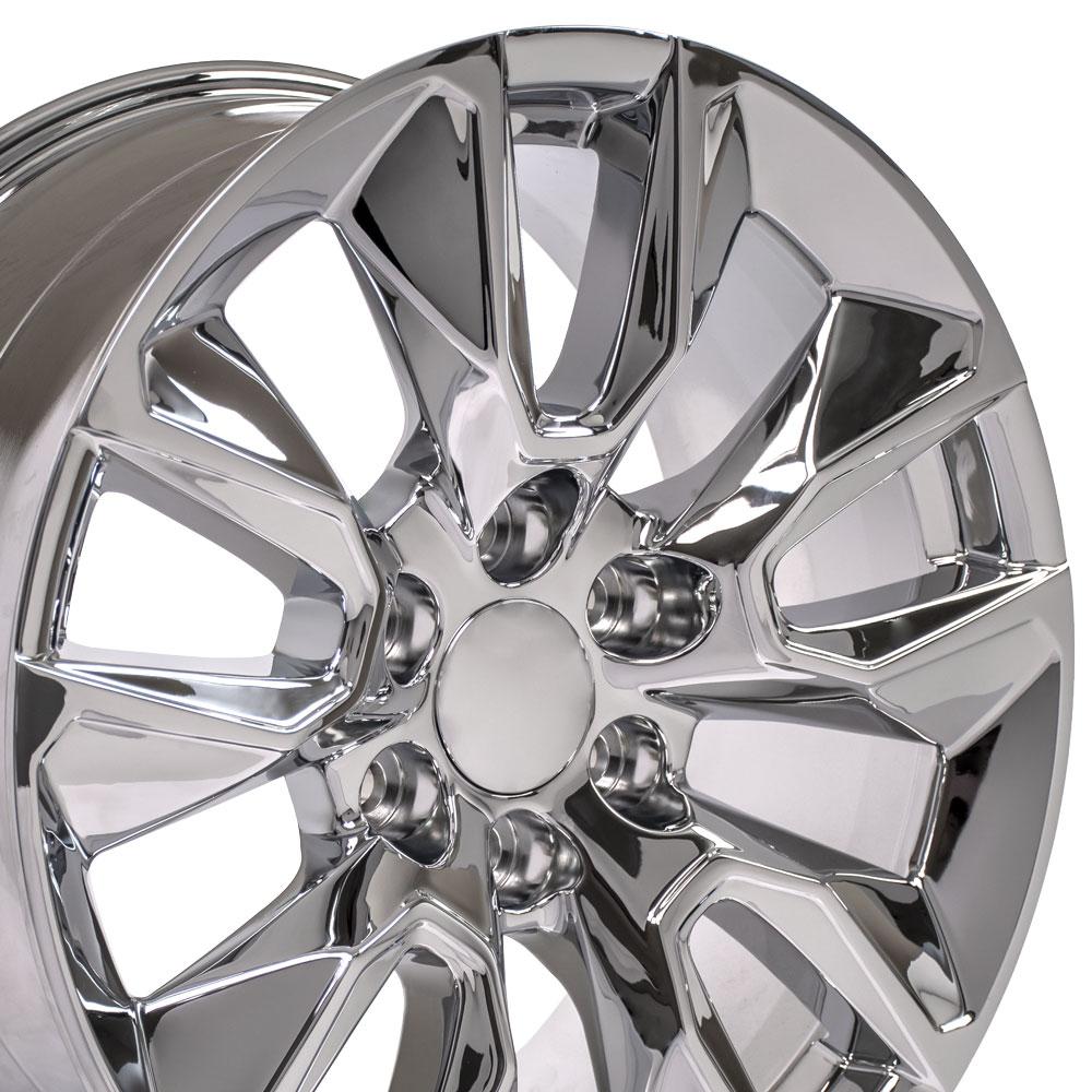 20" Replica Wheel CV32 Fits Chevrolet Silverado 20x9 Chrome Wheel