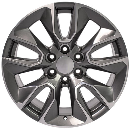 20" Replica Wheel CV32 Fits Chevrolet Silverado 20x9 Machined Wheel