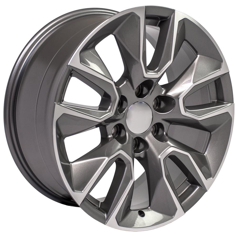 20" Replica Wheel CV32 Fits Chevrolet Silverado 20x9 Machined Wheel