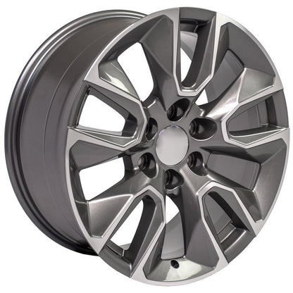 20" Replica Wheel CV32 Fits Chevrolet Silverado 20x9 Machined Wheel