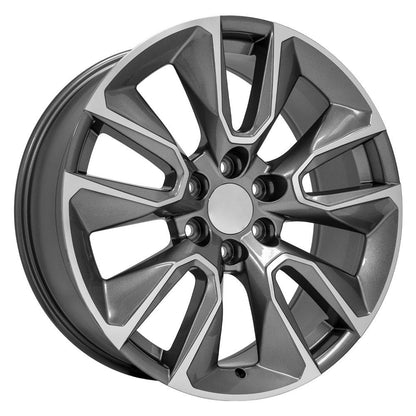 22" Replica Wheel CV32 Fits Chevrolet Silverado 1500 22x9 Gunmetal Wheel