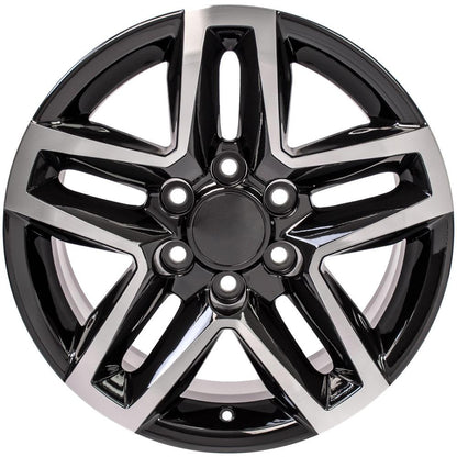 18" Replica Wheel CV34B Fits Chevrolet Silverado 18x8.5 Machined Wheel