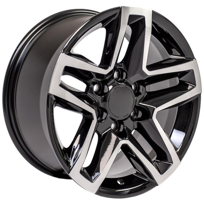 18" Replica Wheel CV34B Fits Chevrolet Silverado 18x8.5 Machined Wheel