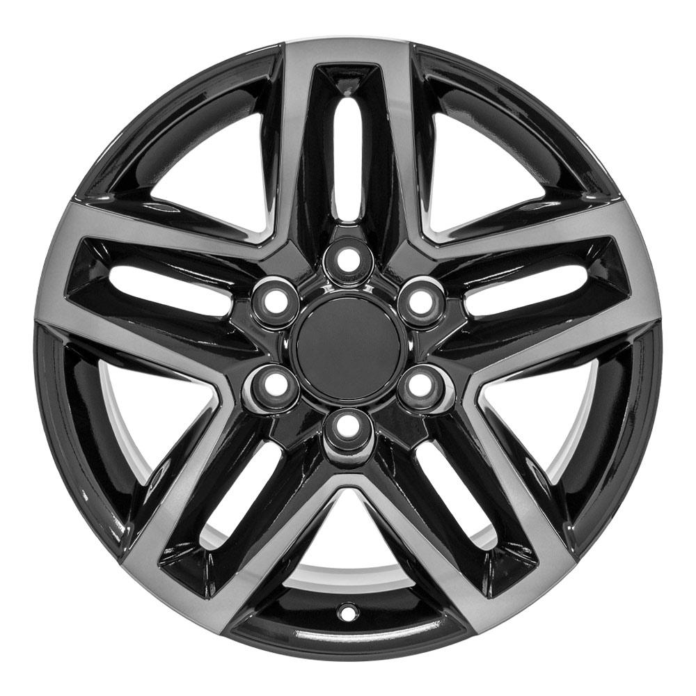 18" Replica Wheel CV34B Fits Chevrolet Silverado 18x8.5 Machined Tinted Wheel