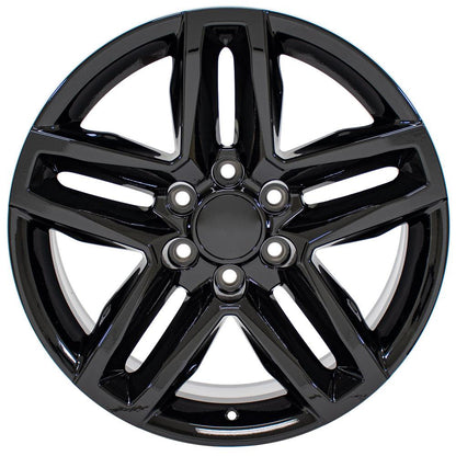 20" Replica Wheel CV34B Fits Chevrolet Silverado 1500 20x9 Gloss Black Wheel