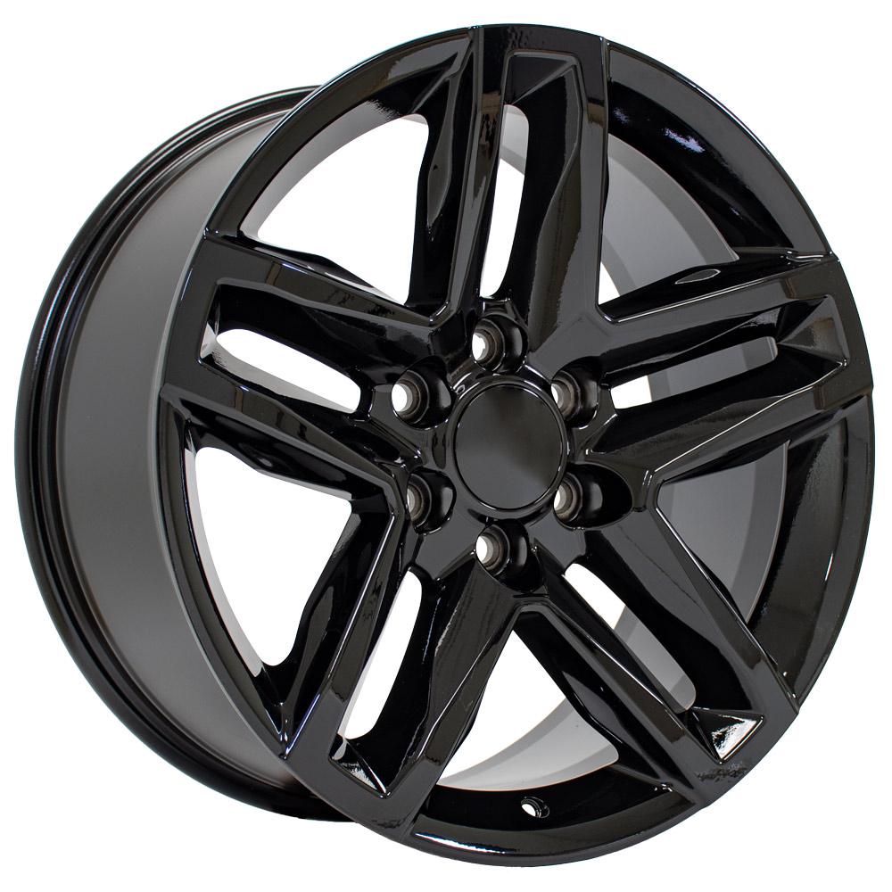 20" Replica Wheel CV34B Fits Chevrolet Silverado 1500 20x9 Gloss Black Wheel